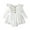 White, variant on Utlike Baby Girls Bodysuits Solid Color Long Sleeve Dress Romper Clothes Athletic Fit Onesies Daily Wear Size 12 Months-18 Months