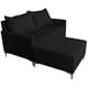 thumbnail image 3 of Sala Esquinera Modular El Bazar Store Montana Negro 170x155 cm, Tela Lino nacional, Love seat y taburete, 3 of 7