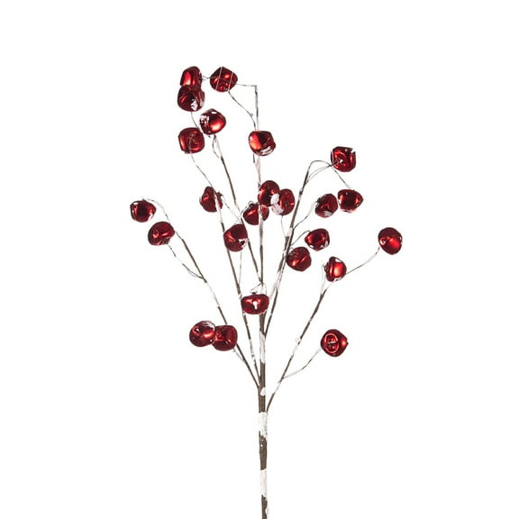 A&B Home Jingle Bell Spray Branch - 31" - Red