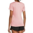 thumbnail image 6 of BALEAF Women's Short Sleeve Activewear T-Shirts Lightweight Quick Dry Workout Yoga Crewneck Tops Pink Size S, 6 of 8