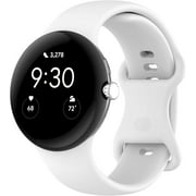 KOMI Band Compatible with Google Pixel Watch 3 41mm/Pixel Watch 2/1, Soft Silicone Sport Watch Bands Replacement Watch Strap Bracelet for Google Pixel Watch Smartwatch Accessories