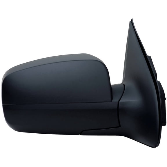 75009K - Fit System Passenger Side Mirror for 03-09 Kia Sorento Base, LX model, textured black, foldaway, Heated Power