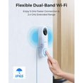 thumbnail image 4 of Cámara WiFi REOLINK 2K con timbre y timbre, resistente al agua, 4 of 9