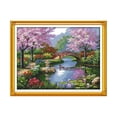 thumbnail image 1 of Labymos Anself DIY Handmade Needlework Counted Cross Stitch Set Embroidery Kit 14CT Beautiful Scenery of, 1 of 8