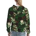 thumbnail image 7 of Lsque Camouflage Skull Pattern Casual Women's Hoodie,Hooded Sweatshirt with Kangaroo Pocket,Pullover Hoodie with Eye-catching Drawstrings-Small, 7 of 7