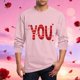 thumbnail image 1 of Amzcrzy - Sudadera Para Hombre, Estilo Casual, Con Estampado De Moda, Manga Larga Y Cuello Redondo, Color Rosa, Talla 2Xl, 1 of 5