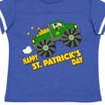 thumbnail image 4 of Inktastic Happy St. Patrick's Day Monster Truck with Leprechaun Boys or Girls Toddler T-Shirt, 4 of 5