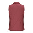 thumbnail image 6 of Brglopf Womens Lightweight Puffer Vest Sleeveless Quilted Jackets Zip Up Stand Collar Warm Fall Winter Padded Gilet Outwear with Pockets(Wine,M), 6 of 7
