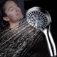 thumbnail image 5 of Cabezal de ducha de lluvia, 5 modos de ajuste, pulverizador de refuerzo, pulverizador de mano anticorrosión de galvanoplastia para baño Eigraketly HA000640-00B, 5 of 6