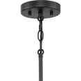 thumbnail image 2 of Progress Lighting, Silva Collection, 3-Light Pendant, Matte Black, White Linen Shade, 2 of 11