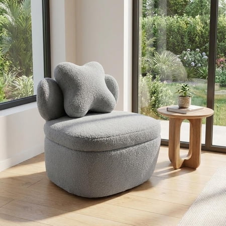 soonbuy boucle accent chair soft product