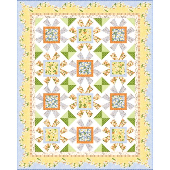Rachel Shelburne Fresh as a Daisy Quilt Kit Maywood Studio
