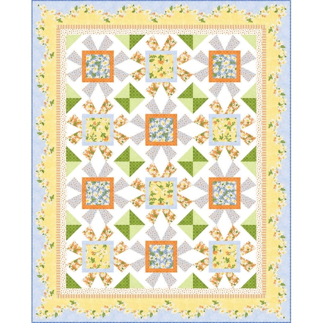 Rachel Shelburne Fresh as a Daisy Quilt Kit Maywood Studio