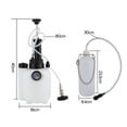 3L Brake Bleeder Kit One Person Brake Fluid Bleeding Vacuum Pump with 4 ...