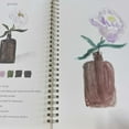 thumbnail image 6 of Flowers theme Watercolor Painting Workbook Studio Kit (18 Colors)with Standard Brush, 6 of 8