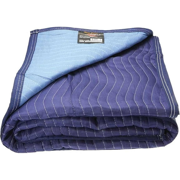 Moving Blankets 80"x72" MBMEGA85 Mega Mover, (85 lb/doz Weight), Professional Quilted Large Moving Blankets, Furniture Packing Pads for Shipping, Cargo Blanket, Single Blanket