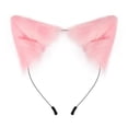 thumbnail image 3 of YAOBAMM Accessoires de Robe Couvre-Chef Fait Main Simulation Oreilles de Renard Bandeau Mobile en Peluche, 3 of 7