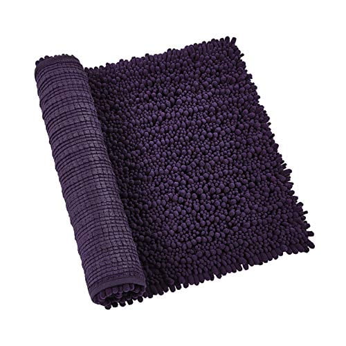 Dark purple bathroom online rugs and towels