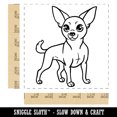 thumbnail image 2 of Charming Chihuahua Pet Dog Self-Inking Rubber Stamp Ink Stamper - Blue Ink - Large 1-1/2 Inch, 2 of 7