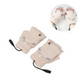 thumbnail image 3 of Guantes Térmicos USB Manoplas Hombres Mujeres Invierno Tejidos Sin Dedos Calentadores De Manos Guantes Térmicos Para Trabajo De Oficina, 3 of 7