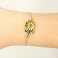 thumbnail image 3 of Police Officer Sunflower Bracelet - Future Law Enforcement Inspirational Gift for Graduation or Birthday, 3 of 5