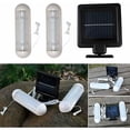 thumbnail image 5 of Luz solar para cobertizo, luz solar de garaje montada en la pared para exteriores IP55 a prueba de agua, lámpara LED doble, luz de emergencia montada en la pared para jardín, exterior,, 5 of 5