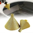 thumbnail image 3 of 2 piezas de brocas de biselado de diamante M10, broca cónica de diamante para baldosas de granito, 3 of 7