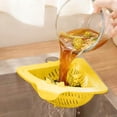 thumbnail image 5 of MezoJaoie Sink Drain Basket Anti-Clog Food Catcher Corner Sink Strainer Kitchen Food Catcher for Fruit Vegetable Noodle Washing Home Dorm Apartment Restaurant Family, 5 of 10