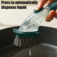 thumbnail image 6 of Long Handle Pot Cleaning Brush with Automatic Soap Dispenser | Splash-Proof Design | Replaceable Soft & Hard PET Scrubbers | Dish Brush for Kitchen Cookware & Countertops, 6 of 6