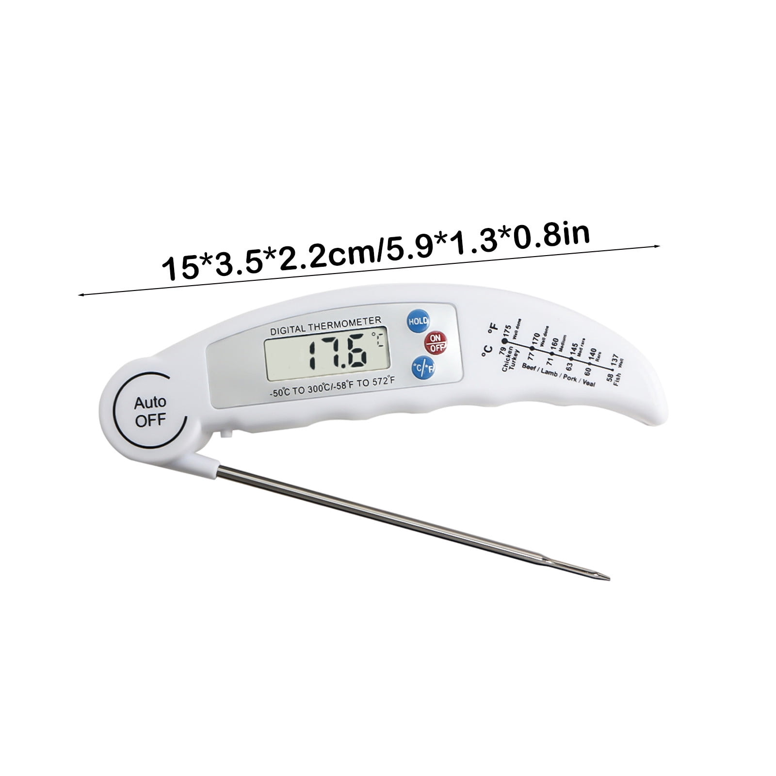 TaTaai 3Pcs Meat Thermometer Digital for Cooking & Baking, Grilling Wireless Food Thermometer Probe for Temperature, Liquids, BBQ, Smoking, Chicken, Steak, Kitchen Gadgets & Grilling