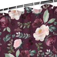 thumbnail image 3 of Pioneer Flower Floral Print Pattern Shower Curtain 72"x72" ,Bathroom Decorative Shower Curtains Set with 12 Hooks,Modern Waterproof Washable Shower Curtain, 3 of 6
