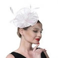 thumbnail image 2 of Elegant Black Fascinator Hat for Women, Vintage Mesh Yarn Headpiece with Hair Clip and Headband, Classic Palace Style Evening Tea Party Hair Accessory, 2 of 6