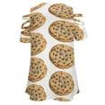 thumbnail image 5 of Chocolate Chip Cookie Womens Summer V Neck Zipper Top Short Sleeve T Shirt Off Shoulder Top Casual Classy Loose Shirts, 5 of 7