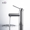 thumbnail image 2 of Kibi Circular X Single Handle Bathroom Vanity Sink Faucet, 2 of 3