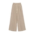 thumbnail image 6 of PBFRDSJ Y2K Striped Wide Leg Pants for Women Baggy Elastic Waist Drawstring Palazzo Pants Casual Vacation Flowy Clothes Free Sizes, 6 of 6