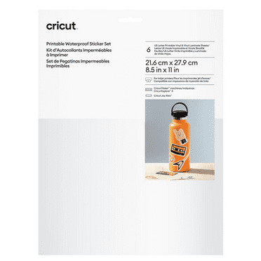 Cricut® Waterproof Sticker Set - US Letter (6 ct), White