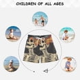 thumbnail image 6 of FORMRS Boys Swim Trunks Quick Dry Mesh Liner Boardshorts Sizes XS-XL, Black Skeleton, 6 of 7