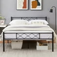 thumbnail image 2 of VECELO Metal Platform Bed Frame, Full, 9 Legs for Extra-strong Support and Non-Slip Design, Black, 2 of 7