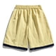 thumbnail image 4 of pstuiky Pantalones cortos para hombre, Pantalones cortos casuales cómodos de moda para hombre, de color liso, con cintura elástica regular, para playa Pantalones cortos cargo, 4 of 4