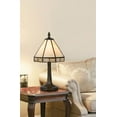 thumbnail image 2 of Cal Lighting Tiffany 6.75" Transitional Metal Accent Lamp in Antique Brass, 2 of 2