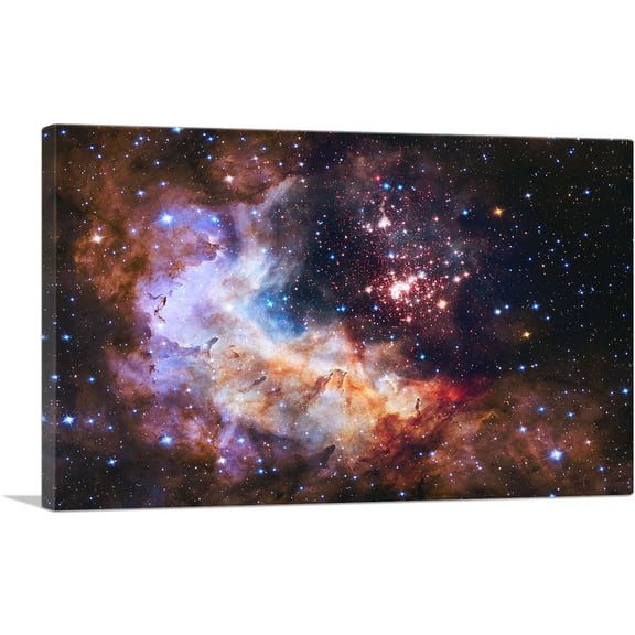 ARTCANVAS Hubble Westerlund 2 Cluster Canvas Art Print - Size: 26" x 18" (0.75" Deep)