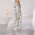thumbnail image 3 of Kdxio Chickens Women's Pajama Sets Long Sleeve Button Down Sleepwear Nightwear Soft Pjs Lounge Sets-XX-Large, 3 of 7