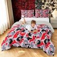 thumbnail image 3 of Manfei Minimalism Camouflage Queen Comforter Set, Graffiti Camo Gorilla Comforter Sets Queen, Gray Red, Gray Reversible, 3-Piece, 1 Comforter and 2 Pillowcases, 3 of 7