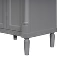 thumbnail image 5 of EUROCO 24"W x 18"D x 34"H Classical Bathroom Vanity with Top Sink,2-Tier Modern Bathroom Storage Cabinet,Wood Bathroom Vanity with Three-hole Resin Sink,Grey, 5 of 8