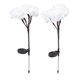 thumbnail image 5 of Luces de Camelia solares impermeables para exteriores, luces decorativas de flores de hadas para jardín, color blanco, 2 uds., 5 of 8