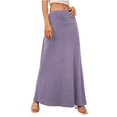 thumbnail image 2 of Women's Knitted Midi Skirt, Solid Color High Waist Bodycon Pencil Skirt, Elegant Office Skirt for Work, Fall Outfits and Daily Wear,Purple,L, 2 of 6