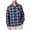 Blue#01, variant on Wrtxtat Men's Fleece Lined Shirts Autumn Midweight Plaid Turn down Collar Full Button Shirts Relaxed Fit Warm Long Sleeve Shirts Sizes XL-5XL Red#03 XL
