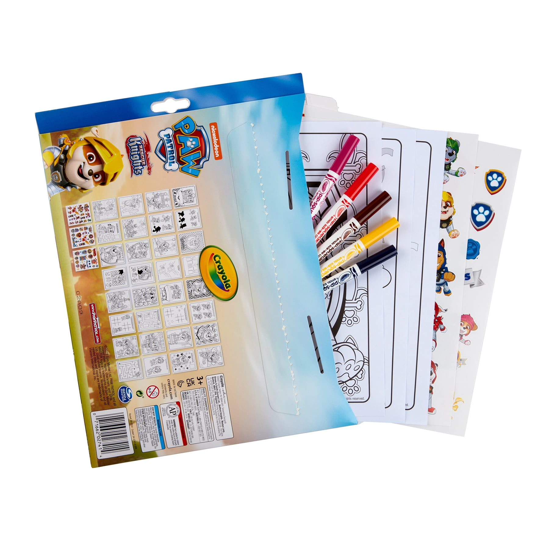 Crayola Color & Sticker Activity Set, Paw Patrol, 3 Sets