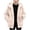 Beige, variant on Coats for Women Plus Size Sherpa Fall Zipper Hooded Jacket Loose Long Sleeve Outwear with Pockets Womens Winter Coats S-5XL