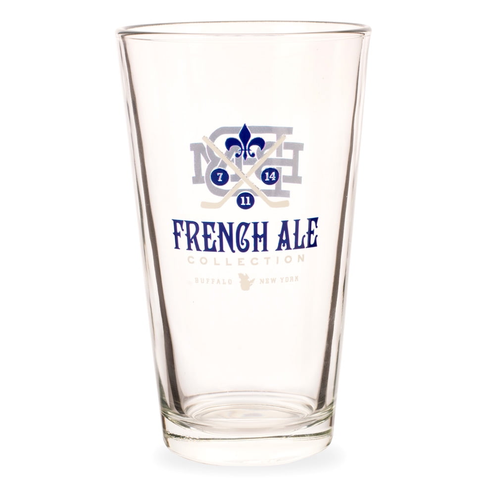 French Ales Collection Pint Glass 16 oz by
